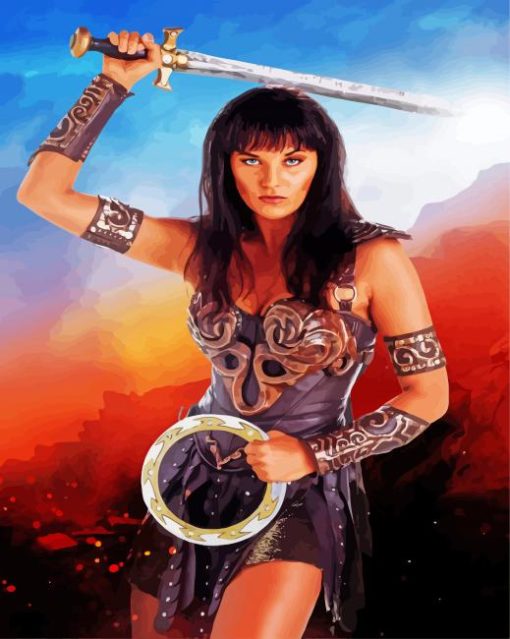 Xena Warrior Paint By Numbers