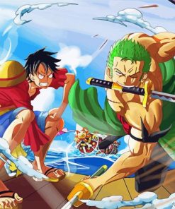 Zoro Luffy Manga Anime Paint By Numbers