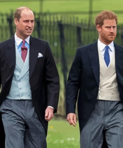 Aesthetic Prince William And Harry Paint By Numbers