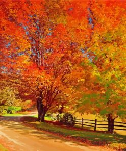 Autumn New England Paint By Numbers