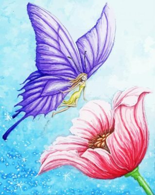 Butterfly Fairy Art Paint By Numbers