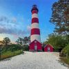 Chincoteague Lighthouse In Virginia Paint By Numbers