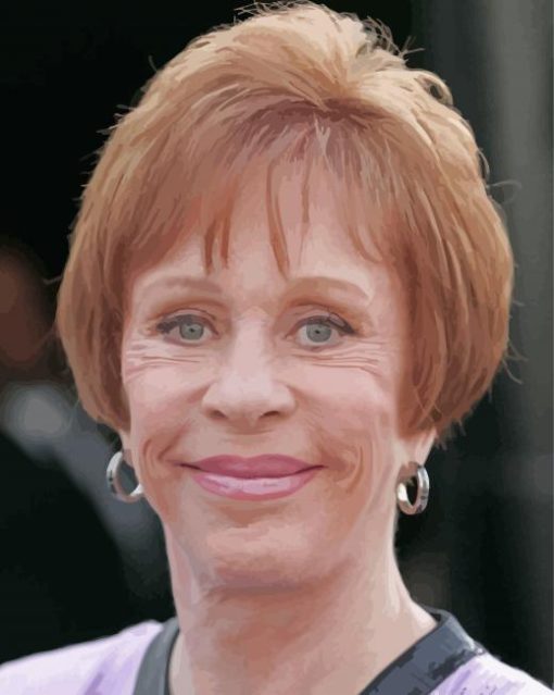 Close Up Carol Burnett Paint By Numbers