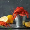 Crayfish With Lemons Paint By Numbers