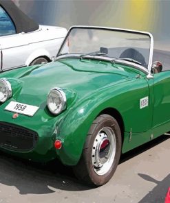 Green Austin Healey Sprite Paint By Numbers