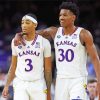 Kansas Jayhawks Basketballers Paint By Numbers