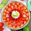 Lemon And Strawberry Pie Paint By Numbers