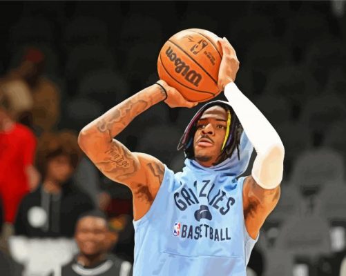 Memphis Grizzlies Ja Morant Paint By Numbers