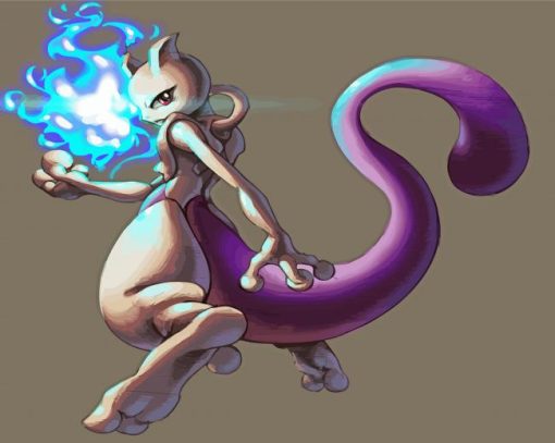 Mewtwo Art Paint By Numbers