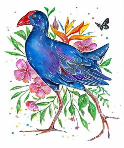 Pukeko Bird Art Paint By Numbers