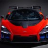 Red Mclaren Senna Paint By Numbers