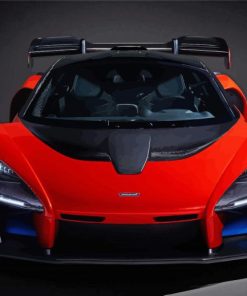 Red Mclaren Senna Paint By Numbers