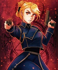 Riza Hawkeye Anime Character Paint By Numbers