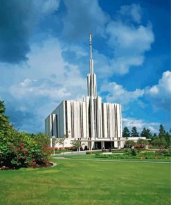 Seattle Temple In Washington USA Paint By Numbers