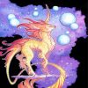 Space Unicorn Dragon Paint By Numbers