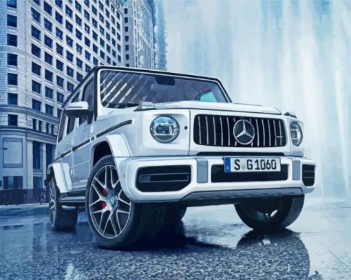 White G Wagon Paint By Numbers
