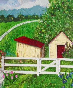 White Picket Fence Paint By Numbers