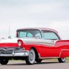 White Red 1957 Ford Car Paint By Numbers