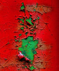 Abstract Red And Green Art Paint By Numbers