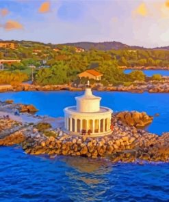 Argostoli Greece Lighthouse View Paint By Numbers