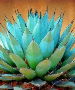 Blue Agave Plant Paint By Numbers