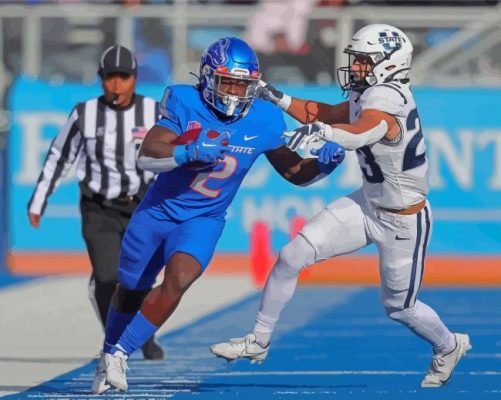 Boise State Broncos VS Utah State Players Paint By Numbers