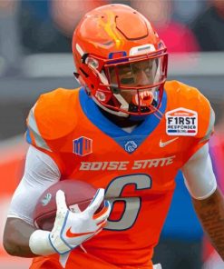 Boise State Player Paint By Numbers