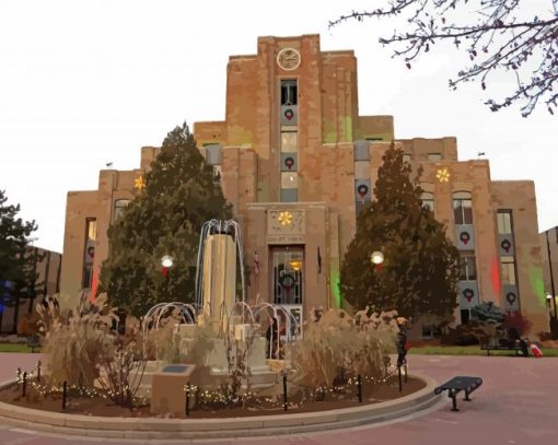 Boulder County Historic Courthouse Paint By Numbers