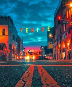 California Venice Sign Paint By Numbers