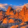 California Lone Pine Peak Paint By Numbers