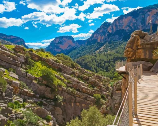 Caminito Del Rey Paint By Numbers