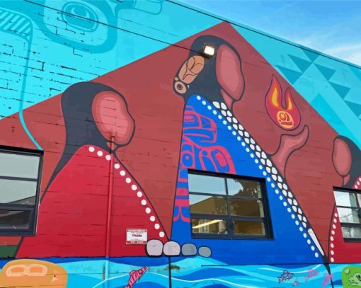 Canadian Indigenous Art On Wall Paint By Numbers