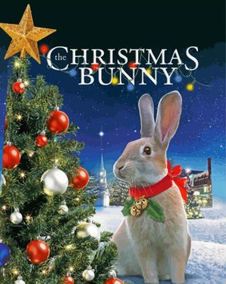 Christmas Bunny Poster Paint By Numbers