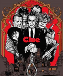 Clue Movie Poster Paint By Numbers