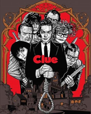 Clue Movie Poster Paint By Numbers