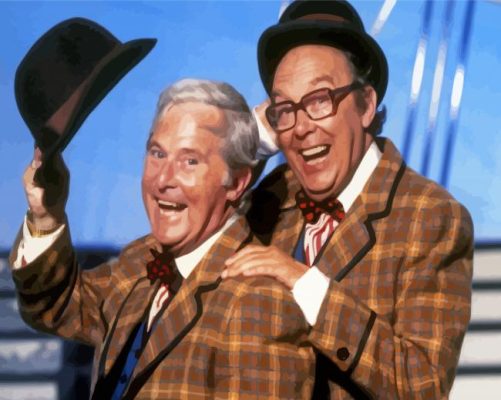 Comedy Duo Morecambe And Wise Paint By Numbers