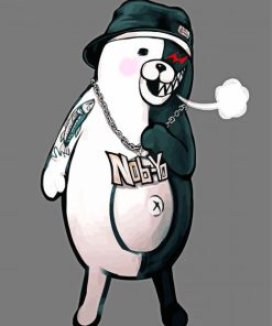 Cool Monokuma Bear Paint By Numbers