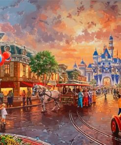 Disney Main Street Paint By Numbers