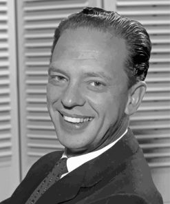 Don Knotts In Black And White Paint By Numbers