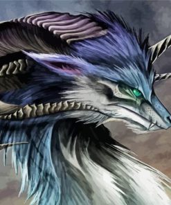 Dragon Wolf Paint By Numbers