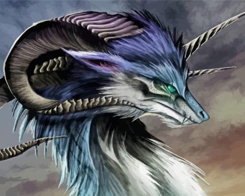 Dragon Wolf Paint By Numbers