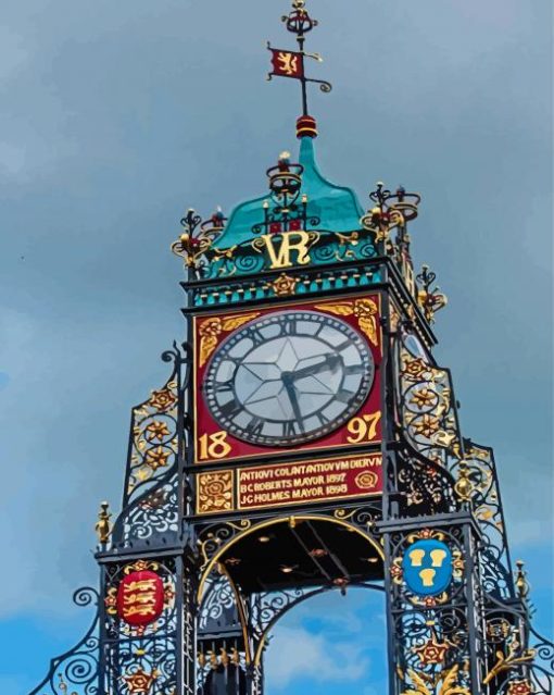 Eastgate Clock Landmark Paint By Numbers