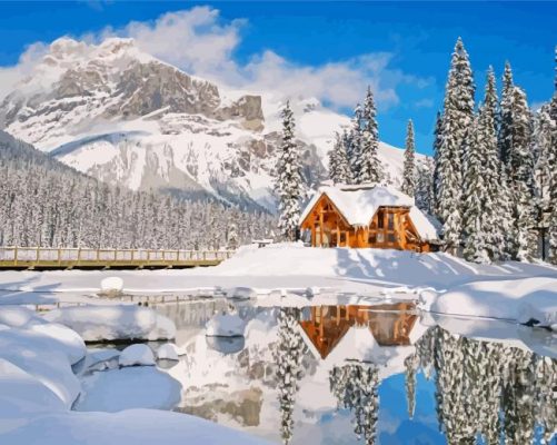 Emerald Lake BC Paint By Numbers