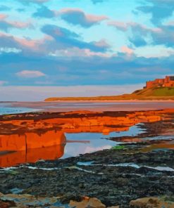 England Bamburgh Castle Paint By Numbers