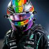 F1 Helmet Paint By Numbers