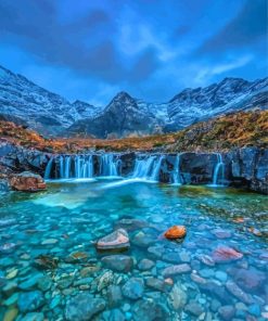 Fairy Pools In Winter Paint By Numbers