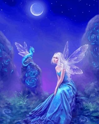 Fantasy Dragon With Fairy Paint By Numbers