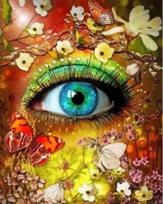 Flowers Eyes Paint By Numbers