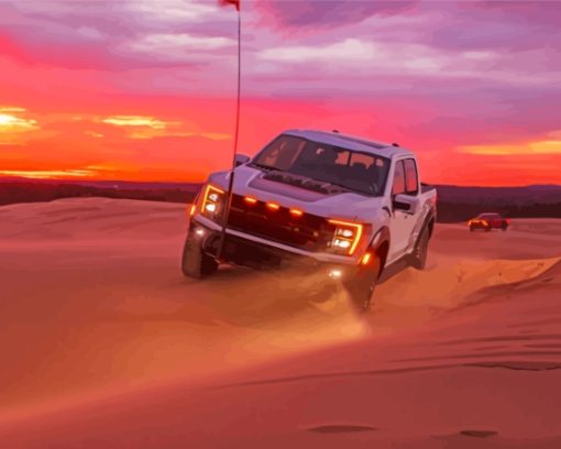Ford Raptor In Desert Paint By Numbers