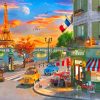 France Paris Cafe Paint By Numbers